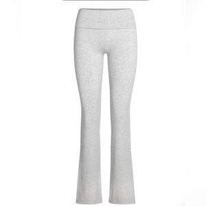Skims Cotton Jersey Foldover Pant Size Large in Light Heather Grey
